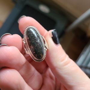 Pyrite Sterling Silver Statement Ring